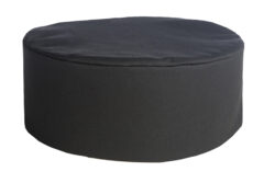 Hue m/velcrolukning i sort, Nybo