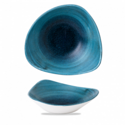 Stonecast Aqueous Lagoon trekantet skål 23,5 cm, Churchill