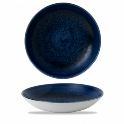 Stonecast Plume Ultramarine dyb tallerken 24,8 cm, Churchill