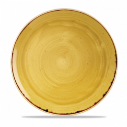 Stonecast Mustard Seed Yellow flad tallerken 32,4 cm, Churchill