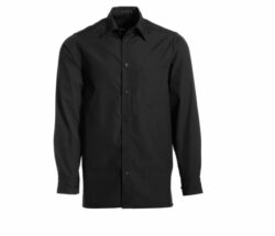 Kokke-/service skjorte m/kortærme i sort str. S