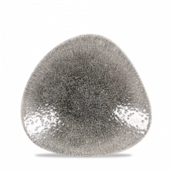 Skål triangleformet 21 cm i Quartz Black, Studioprints Raku - Churchill
