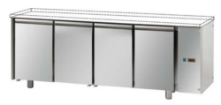 Kølebord til bageplader 60x40, uden bordplade, med skuffesektion Tecnodom TP04MIDSGSP+1C2