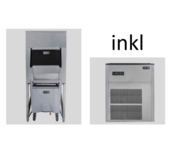 Isterningemaskine 310 kg nugget is / 24 timer inkl. 412 kg. Magasin med trolley fra Fagor