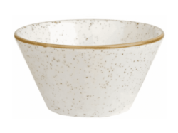 Stonecast Barley White konisk skål 8 cm, Churchill