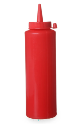 Plastik flaske rød, 0,35L