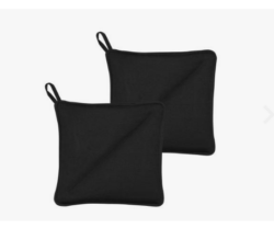 Södahl Soft Grydelapper 2-PAK, Sort