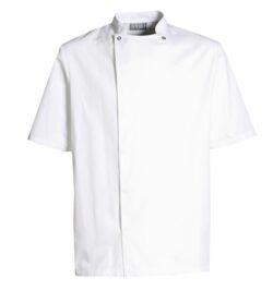 Take Away unisex kokkejakke m/korte ærmer i hvid, str. XS, Nybo