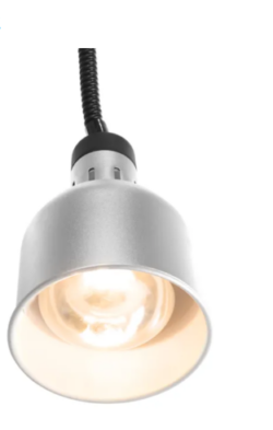 Cylinder varmelampe i sølv, Hendi