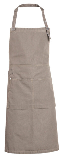 Smækforklæde i denim, khaki/khaki, Nybo