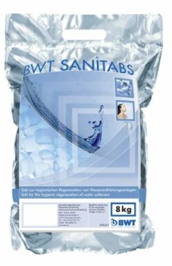 Sanitabs fra BWT, salt til blødgøringsanlæg, 8 kg