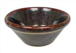 Dipskål Konisk, 10x4,5cm, Grøn/Brun