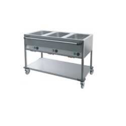 Bain Marie på hjul 3 x 1/1 GN