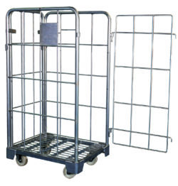 Trolley til vasketøj - med en dør