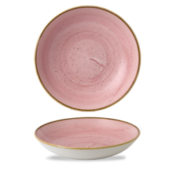 Stonecast Petal Pink dyb tallerken 24 cm, Churchill