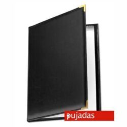 Menumappe i sort 33,5x24 cm, Pujadas