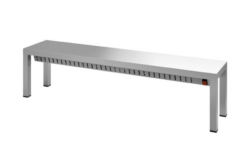 Varmebro 160 cm bred og 30 cm dyb. Højde  35 cm. 700w