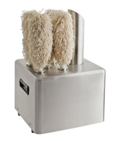 Glaspudser med 5 børster, 85 grader varm luft