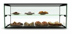 Sayl neutral displaymontre rektangulær m/LED lys og hylde - 555X390X375
