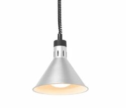 Konisk varmelampe i sølv, Hendi