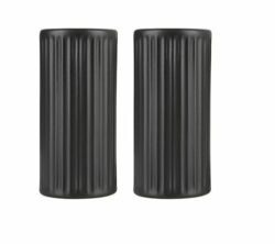 Groovy stoneware salt- og pebersæt i sort
