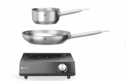 Induktionskogeplade inkl. kaserolle og stegepande 3500W, Hendi