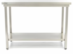Maxima stålbord 2000x700 uden bagkant