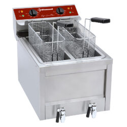 Friture til EL, 2x8 L kar (bemærk 2 separate kar), Diamond FSM-2V5ET/S