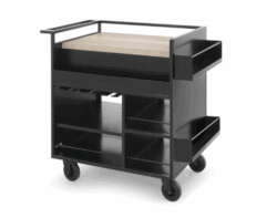 Barvogn med bordplade og opbevaring, Pujadas 91,5x63x98 cm