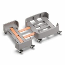 Tralle til 60L beholder i plast m/4 drejehjul