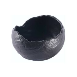 Skål Ø13x(h)8,5 cm i sort (redeformet), Finedine