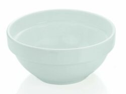 Rund hvid skål i porcelæn Ø14 cm, Was