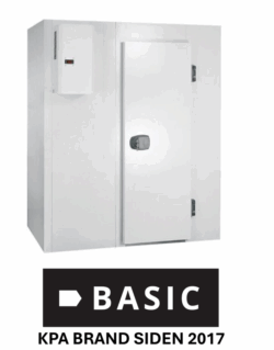 Frostrum med gulv BASIC JKS lagerrum måler 3000x2600x2200 mm med 90cm bred dør Eksl. Dørkontakt, Lys, Alarmer mv.