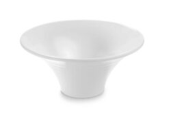Melamin skål i hvid riflet Ø20,5 cm, Pujadas (restsalg)