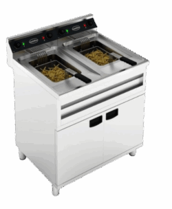 Årsleje af Friture 2x 12 L gulvmodel 2x 9 kw. Udbetaling 1798 kr. / mdr. leje 398 kr.