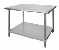 Stålbord med underhylde 1200x600x(H)850 mm, Hendi