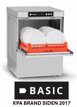 Underbordsopvasker BASIC PLUS 2,0 GT-510 B W DD med Sæbe, afspænding og drænpumpe samt skyllepumpe for bedre tørreevne.