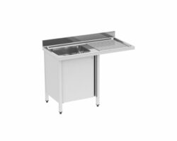 Stålbord med plads til opvaskemaskine 1200/700, SK-712 - Fagor