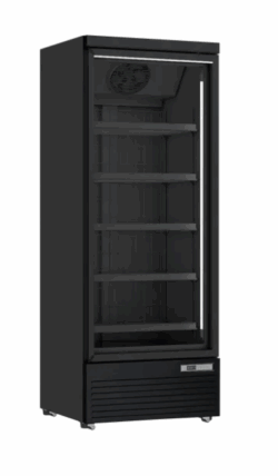 DF560BC Displayfryseskab 560L, sort, Scandomestic