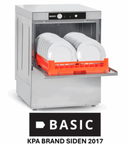 Underbordsopvasker BASIC GE-510 B DD med Sæbe, afspænding og drænpumpe