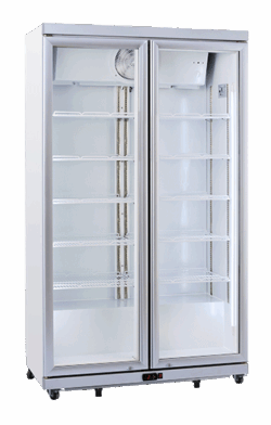 Flaskekøleskab i flot design u/ lysskærm, Coolhead DC1050