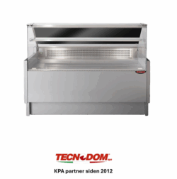 Køledisk 150 cm bred, 90 cm dyb, Tecnodom Vigo - sort RAL9005