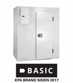 Basic kølerum uden gulv 1,54 x 2,54 x 2,07 meter (monoblock motor kan tilvælges)