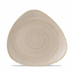 Tallerken flad 22,9 cm triangelform, Stonecast Nutmeg Cream - Churchill