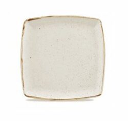 Firkantet tallerken, nutmeg, stonecast, Churchill