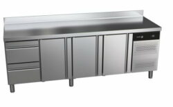 Kølebord med 3 døre og 2 skuffer, CCP-4G HDDD - Fagor