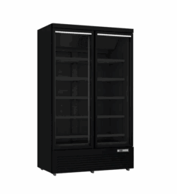 DC1080BB Flaskekøleskab dobbelt 1081L, sort, Scandomestic