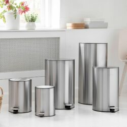 Como affaldsspand 20L m/fodpedal, Steelfunction