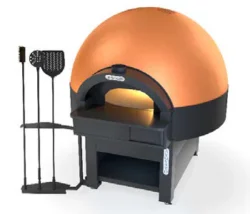 AVGVSTO 500 grader EL roterende pizzaovn fra Zanolli til 12 pizza med 30Øudv. mål: 191x205x220 cm Vægt 600kg kW 25,7