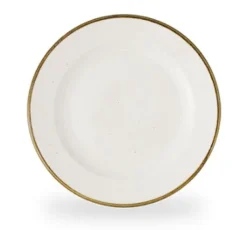 Stonecast Barley White flad tallerken med bred fane 21 cm, Churchill